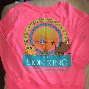 Lion king, pink sweat shirt